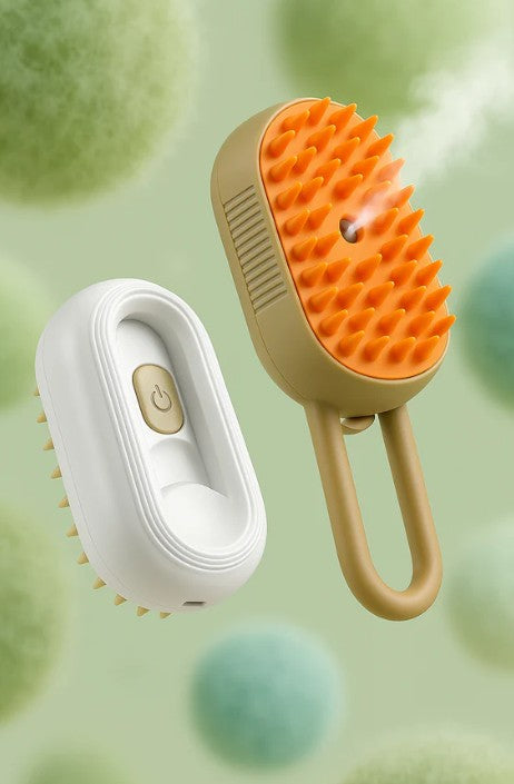 Cepillo 3 en 1 con Vapor Relajante para tu mascota!🐶✨